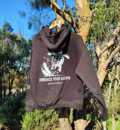 Embrace Your Escape - Oversized Hoodie - White Text