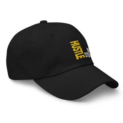 Hustle In Stealth Hat - Front Right Side| Streetwear Accessories, Unisex Adjustable Cap