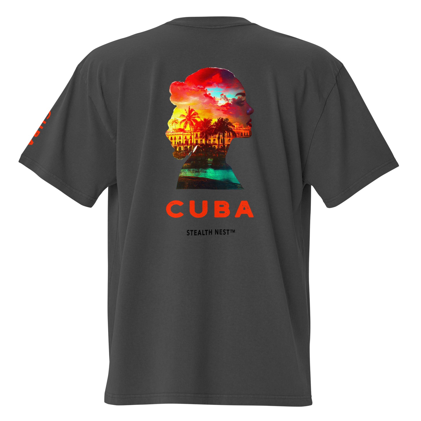 CUBA - Faded Oversized T-Shirt