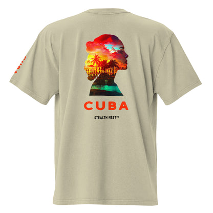 CUBA - Faded Oversized T-Shirt