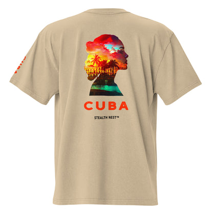 CUBA - Faded Oversized T-Shirt