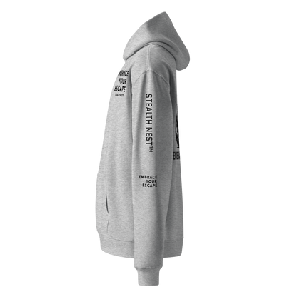 Embrace Your Escape - Oversized Hoodie - BlackText