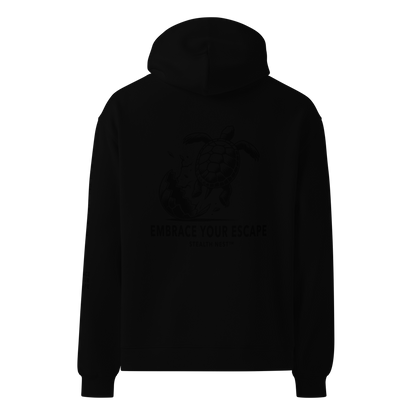 Embrace Your Escape - Oversized Hoodie - BlackText