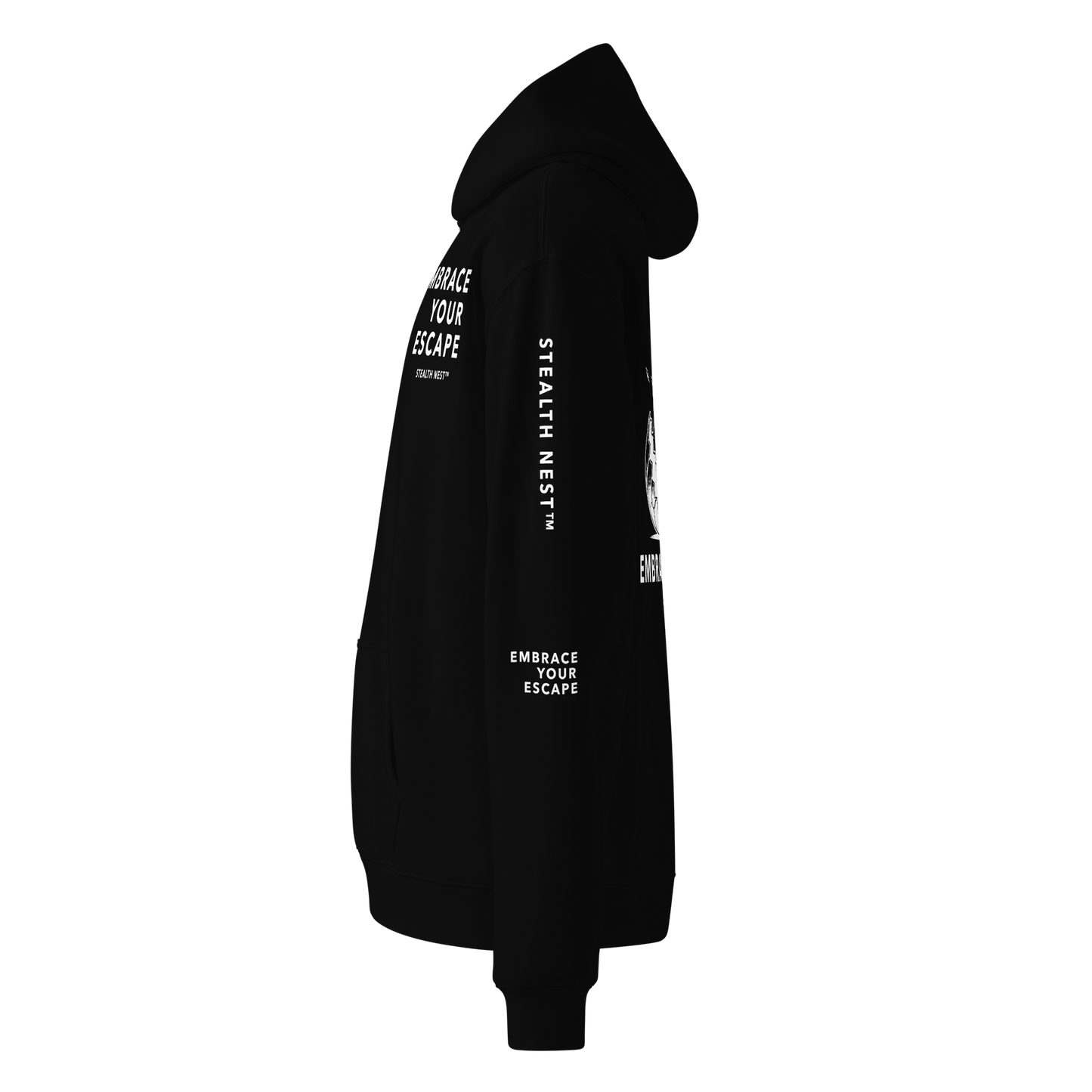 Embrace Your Escape - Oversized Hoodie - White Text