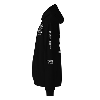 Embrace Your Escape - Oversized Hoodie - White Text