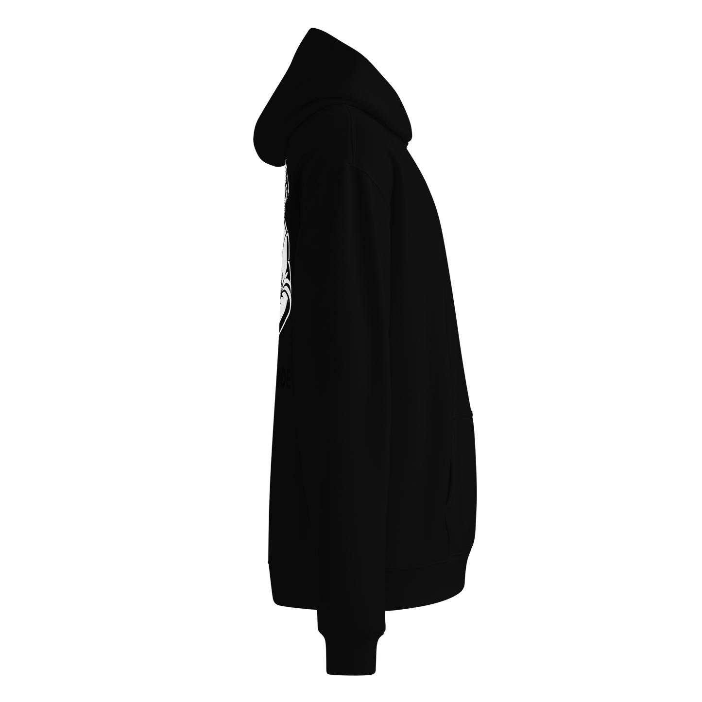 STEALTH MODE Black - Oversized Hoodie