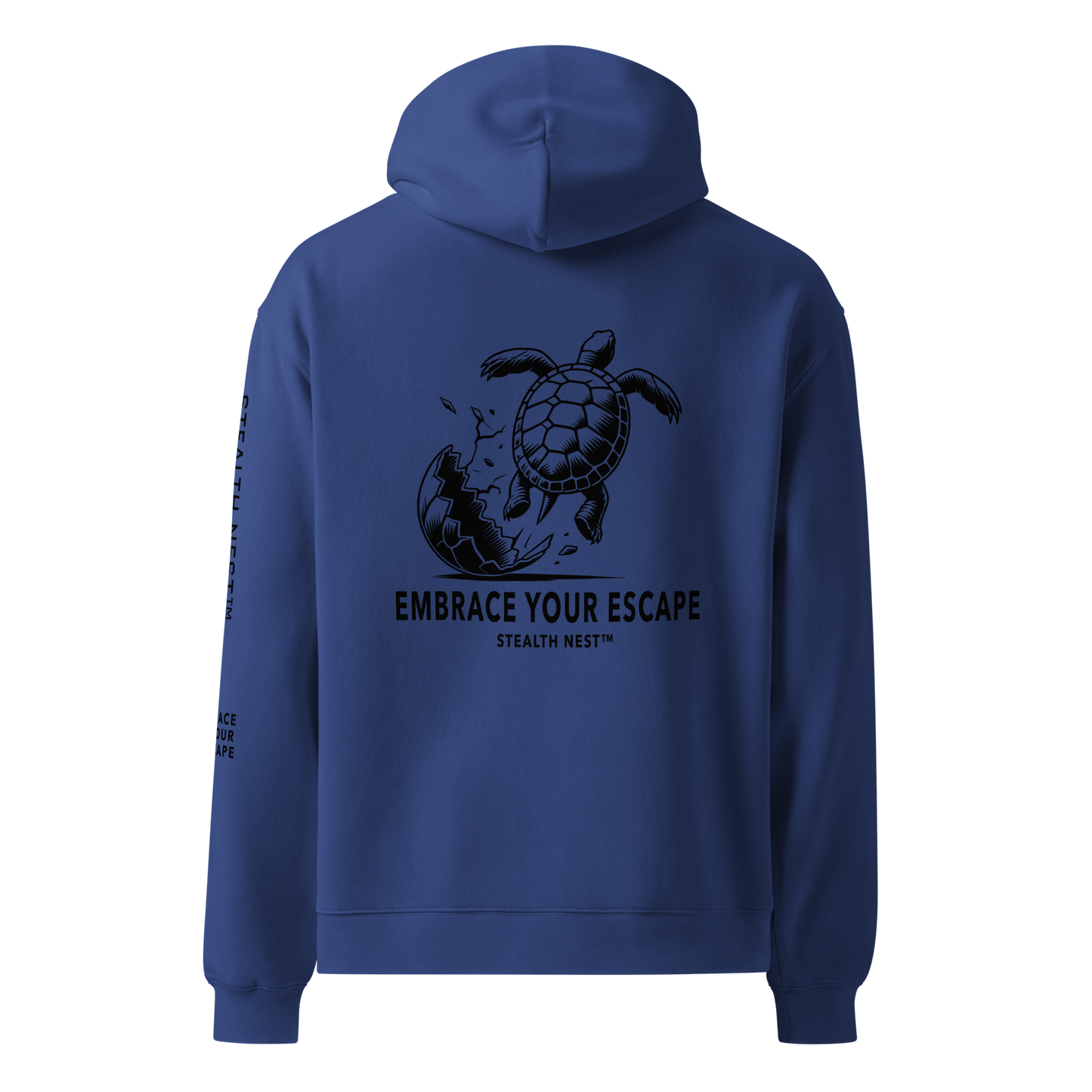 Embrace Your Escape - Oversized Hoodie - BlackText