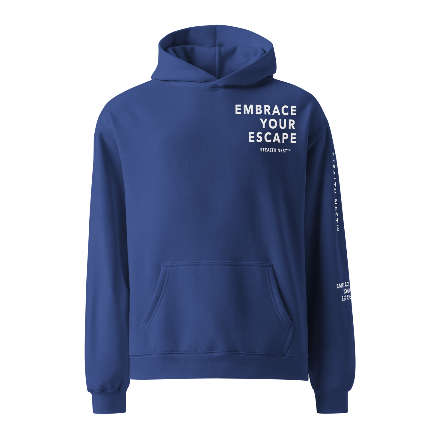 Embrace Your Escape - Oversized Hoodie - White Text