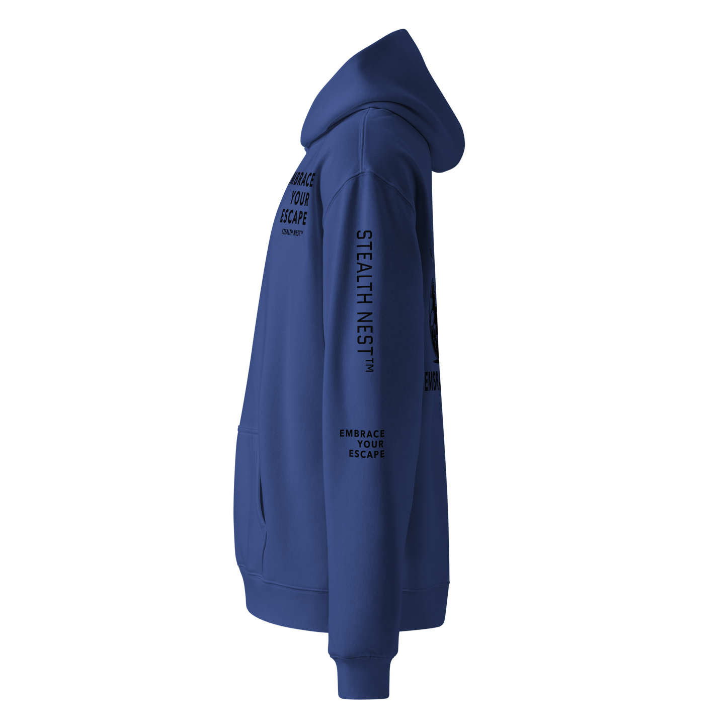 Embrace Your Escape - Oversized Hoodie - BlackText