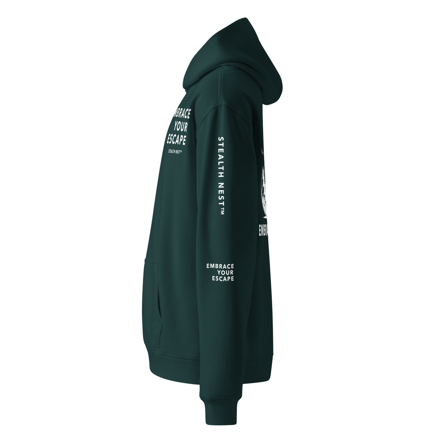 Embrace Your Escape - Oversized Hoodie - White Text